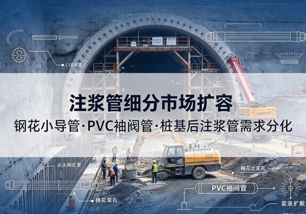 祁阳注浆管细分市场扩容，隧道钢花小导管、PVC 袖阀管、桩基后注浆管需求分化